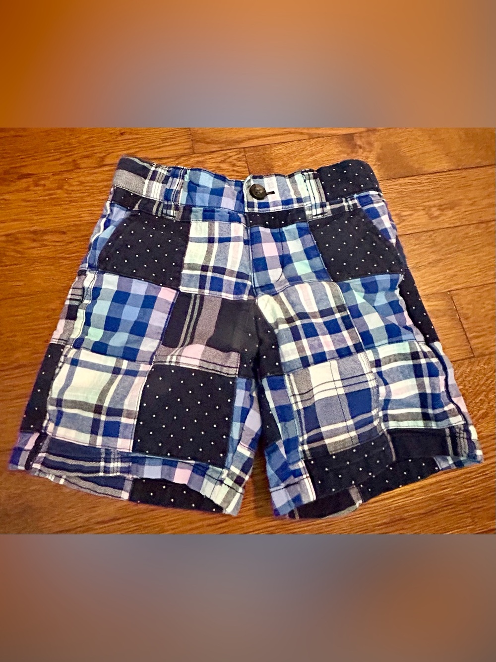 Janie and Jack boys 2T plaid shorts.